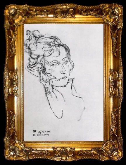 framed  Egon Schiele Edith Schiele, ta009-2
